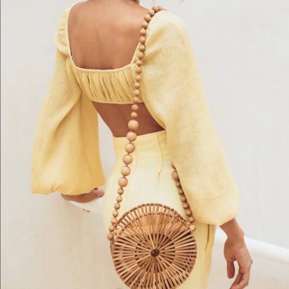 cult gaia Handbags - Cult gaia crossbody bamboo purse